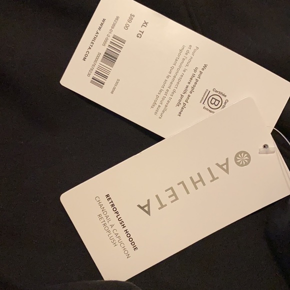 Athleta Retroplush Hoodie // Black - Picture 5 of 9